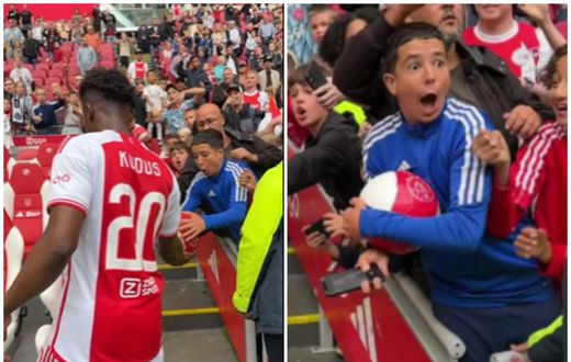 Watch: Mohammed Kudus puts smile on young fan’s face by gifting him match ball