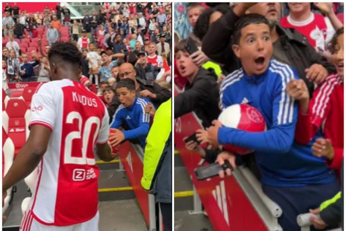Watch: Mohammed Kudus puts smile on young fan’s face by gifting him match ball