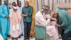 Sheikh Dr. Osman Nuhu Sharubutu, the National Chief Imam visits North Tongu to donate to Akosombo Dam spillage flood victims