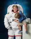 Astronaut Anne McClain brought her 4-year-old son to a NASA photo shoot before flying to the space station, and the pictures will melt your heart