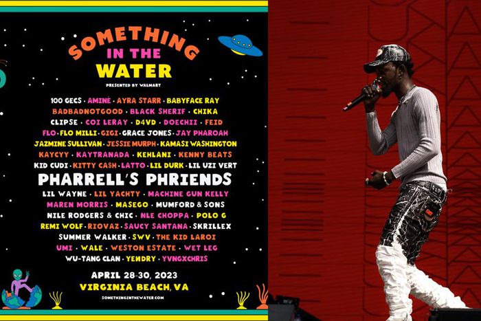 Black Sherif as he is billed for Pharrell Williams’ 2023 Something in the Water music festival
