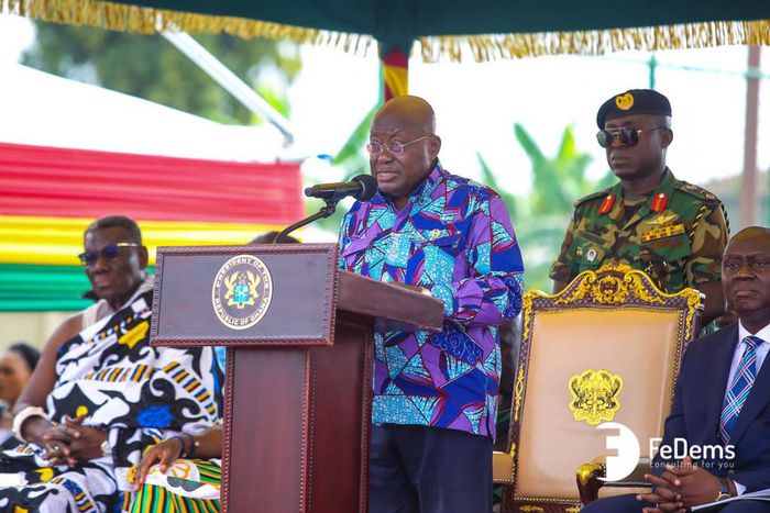 President Akufo-Addo at the commissioning ceremony