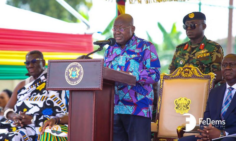 President Akufo-Addo at the commissioning ceremony
