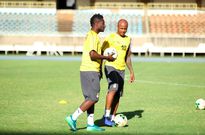 Asamoah Gyan and Andre Ayew