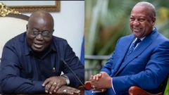 President John Mahama and former President Nana Akufo-Addo