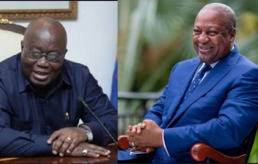 President John Mahama and former President Nana Akufo-Addo