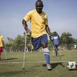 Haiti's amputee football team trains in Croix-des-Bouquets on September 14, 2018