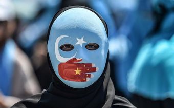 xinjiang protester