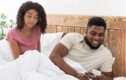 Couple in bed