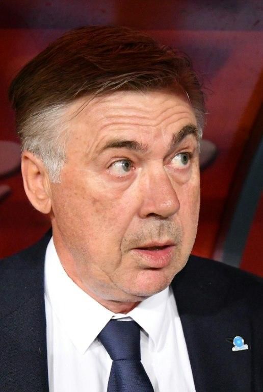 Mr Angry: Napoli coach Carlo Ancelotti