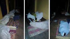 SHS students sleep in the open