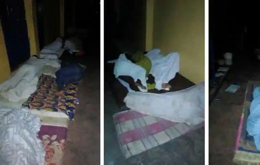 SHS students sleep in the open