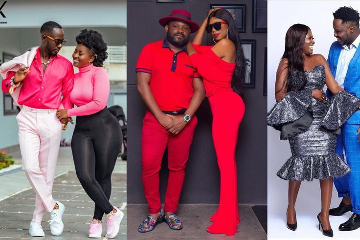 Popular Ghanaian celebrity couples, Okyeame Kwame and Annica Nsiah-Apau, Selly Galley with Praye Tietia and Medikal with Fella Makafui
