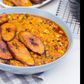 Red-red recipe (Beans stew with fried plantains)