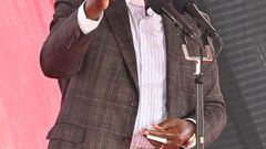 President William Ruto speaking during a function in Nakuru on August 23, 2023