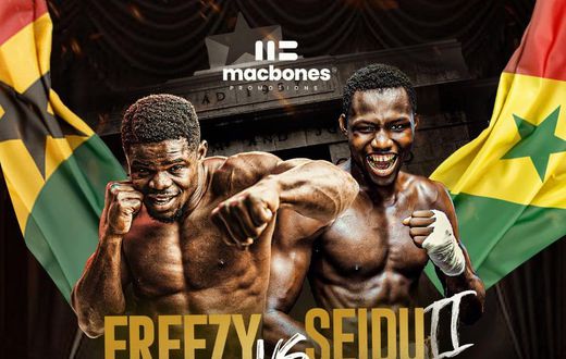 Bukom Boxing Arena to host Freezy Macbones vs Seydou Konate rematch