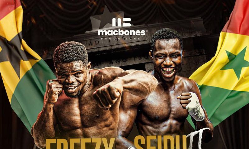Bukom Boxing Arena to host Freezy Macbones vs Seydou Konate rematch