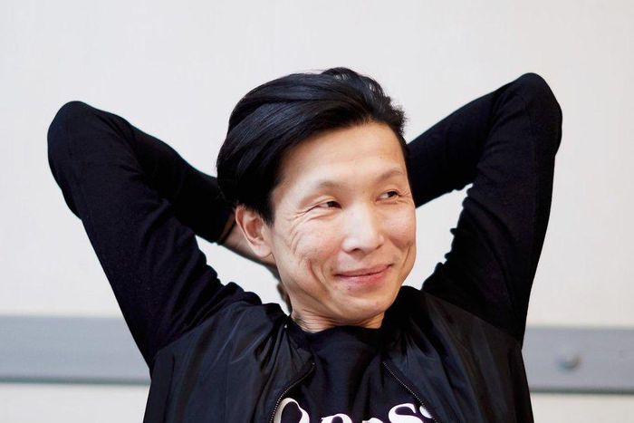 happy man excited work successful