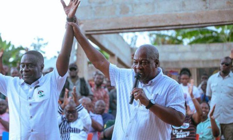 James Gyakye Quayson with John Mahama