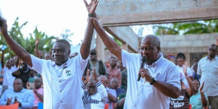 James Gyakye Quayson with John Mahama