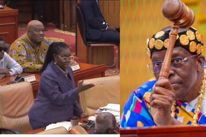 Sit down; you're in parliament, not your ministry  – Bagbin orders Ursula