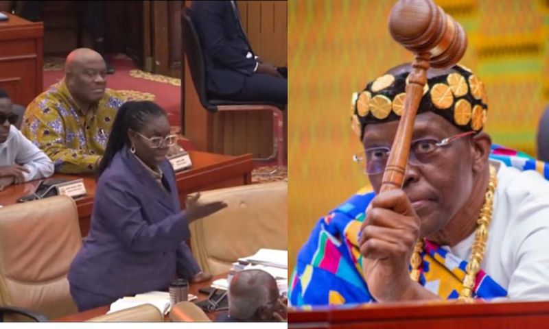 Sit down; you're in parliament, not your ministry  – Bagbin orders Ursula