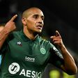 At the double: Saint-Etienne's Tunisian midfielder Wahbi Khazri celebrates after scoring