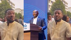 Video: Asamoah Gyan spotted at launch of Dr. Bawumia’s policies ahead of 2024 elections