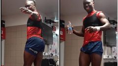 Video: Ghana defender Alidu Seidu joins Tyla’s viral ‘water’ dance challenge