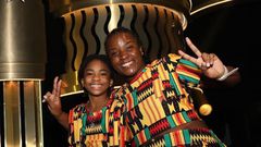 Afronita X Abigail raise flag of Ghana high on BGT
