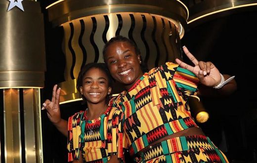Afronita X Abigail raise flag of Ghana high on BGT