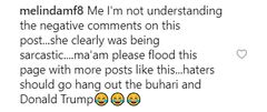 Instagram comment