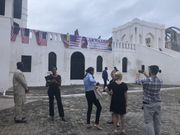 Melania Trump visits the Cape Coast Castle