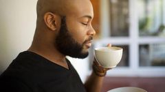 Man taking drink