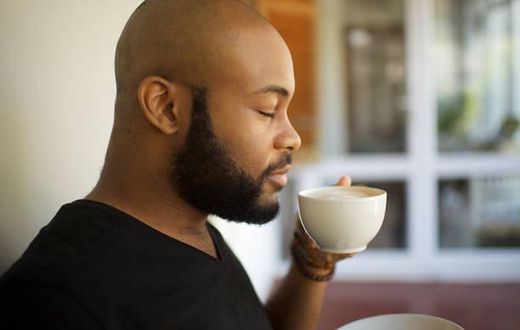 Man taking drink