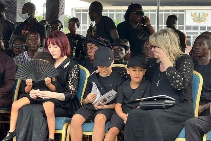 Marie-Claire Rupio, wife of Christian Atsu and children