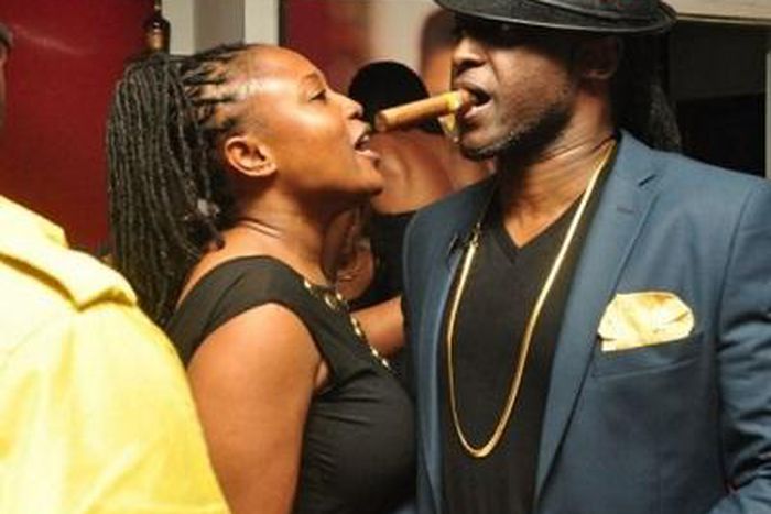 Reggie Rockstone with wife