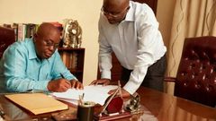 Nana Addo with Mahamudu Bawumia