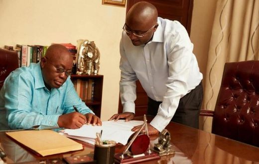 Nana Addo with Mahamudu Bawumia