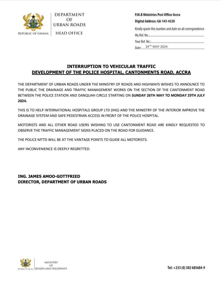 Urban Roads Letter