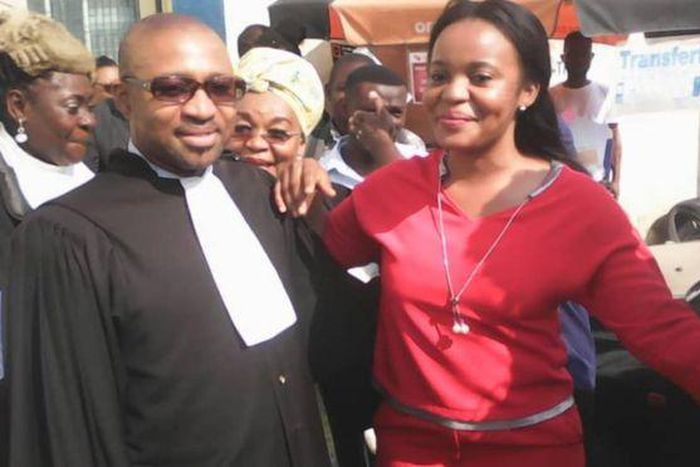 Mimi Mefo with her lawyer