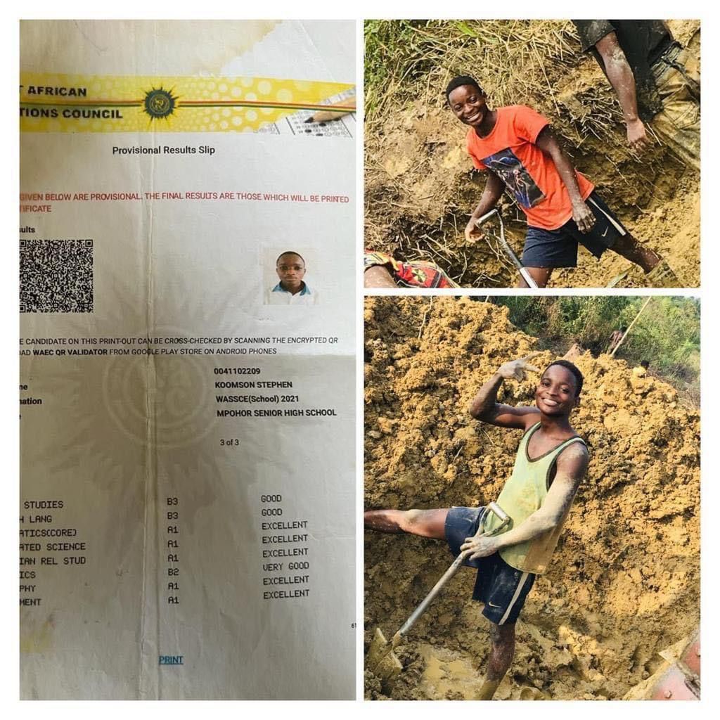 Stephen Koomson, brilliant SHS graduate-turned 'galamseyer' gets scholarship to study law