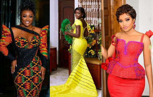 Kente styles for Ghanaian brides