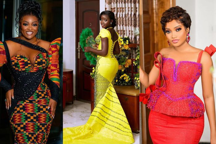 Kente styles for Ghanaian brides
