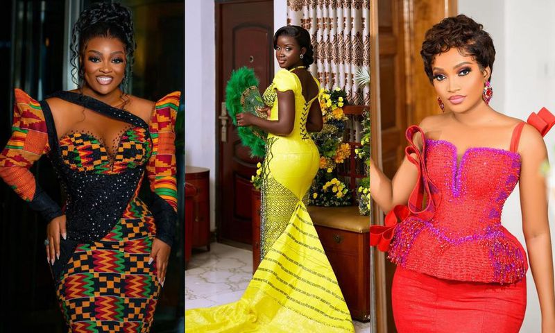 Kente styles for Ghanaian brides