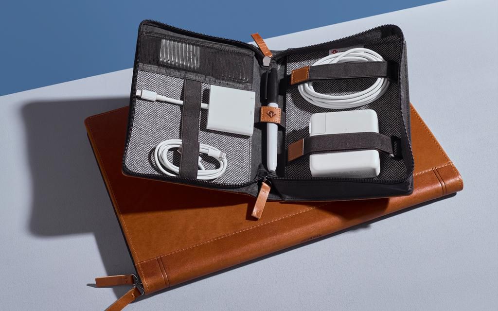 This case holds and organizes all of your Apple chargers, wires, and dongles — and it's perfect for traveling