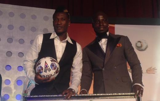Asamoah Gyan and Stephen Appiah