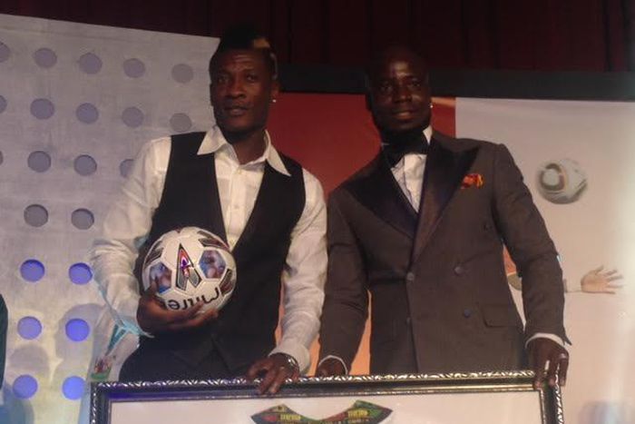 Asamoah Gyan and Stephen Appiah