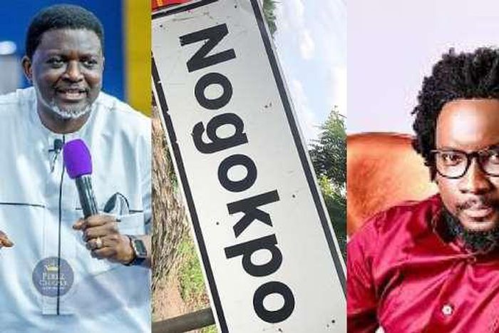 Gospel singer Sonnie Badu and Archbishop Charles Agyinasare
