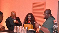 Guests mingling at the event